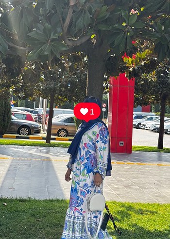 Düğmeli, Uzun Elbise