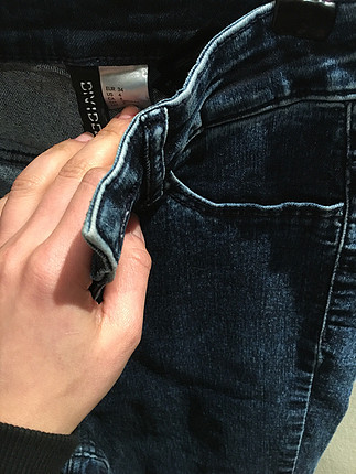 xs Beden H&m marka yüksek bel sıfır jeans