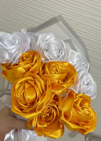 Gelinlik Müşteriye özel açılmış ilandır 10lu solmayan saten gül