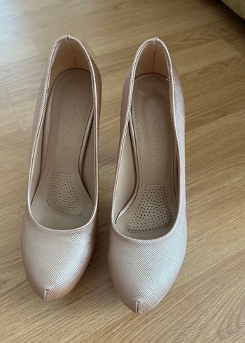 Bej Rugan Stiletto Topuklu Kadın Ayakkabı Santa Marina - Görsel 2