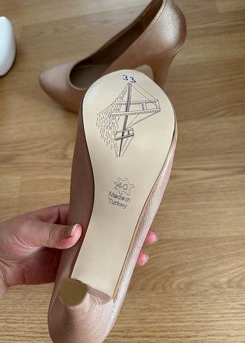 Bej Rugan Stiletto Topuklu Kadın Ayakkabı Santa Marina - Görsel 3