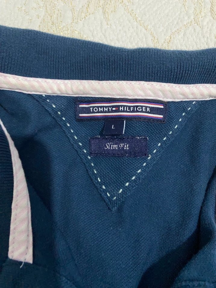 Kadın Lacivert Pamuklu Uzun Kollu Polo Tişört - Görsel 3