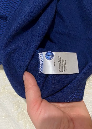 Erkek Lacivert V Yakalı Polo Tişört - Görsel 3