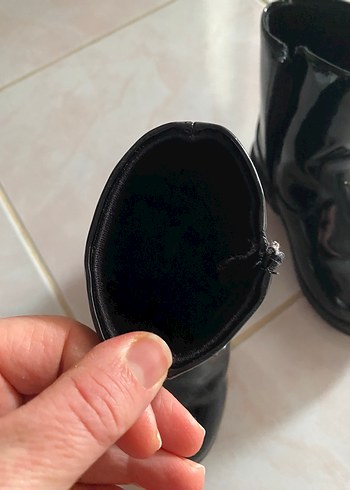 Siyah Rugan Gotik Stiletto Topuklu kız çocuk - Görsel 3