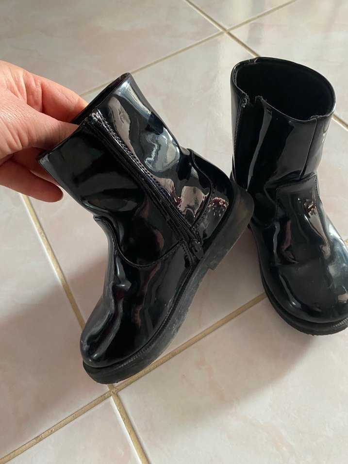 Siyah Rugan Gotik Stiletto Topuklu kız çocuk - Görsel 2