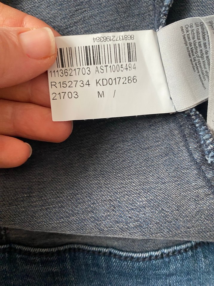 Düğmeli Mavi Kadın Denim Ceket - Görsel 5