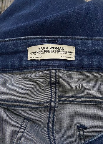 Düğmeli Lacivert Regular Fit Kadın Jean - Görsel 3