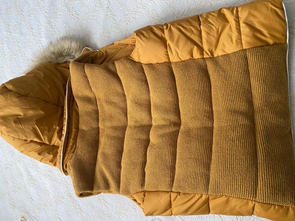 Sarı Kürklü Kadın Yelek - Görsel 4