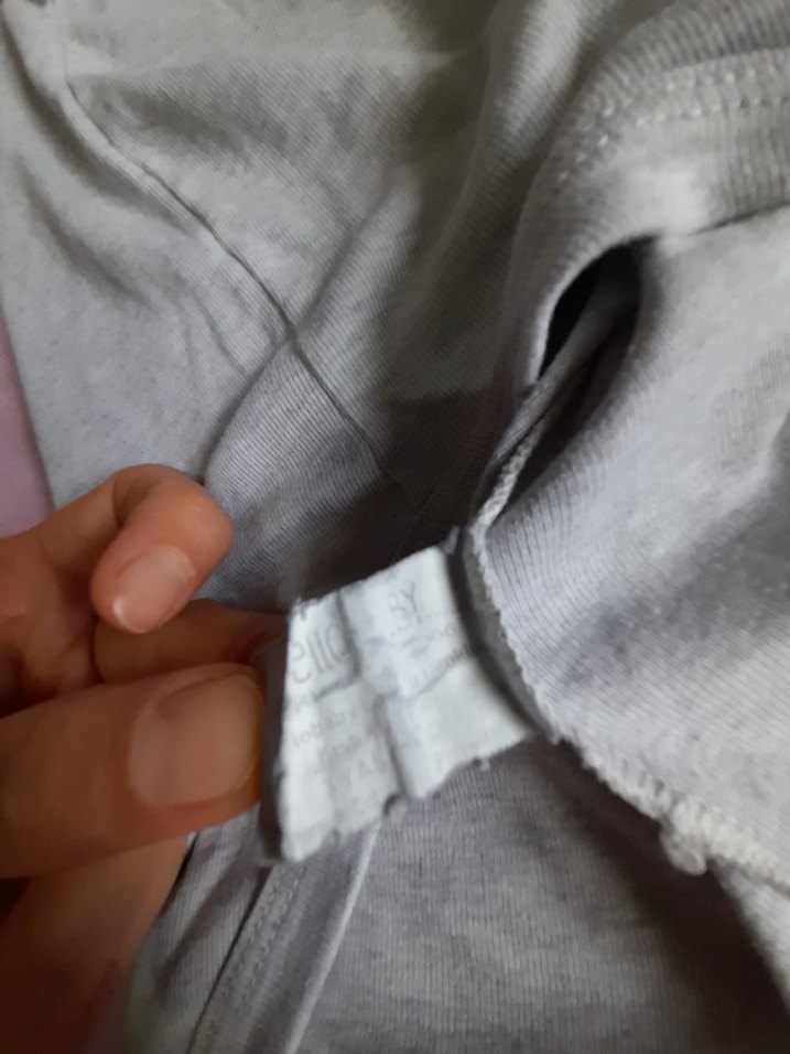 Gri Kısa Kollu Bebek Body - Görsel 2