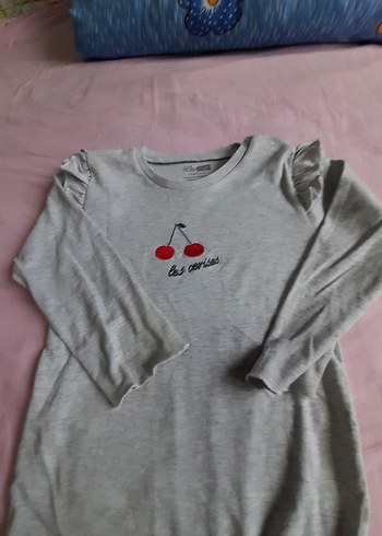 Kız Bebek Gri Uzun Kollu Baskılı Body - Görsel 3