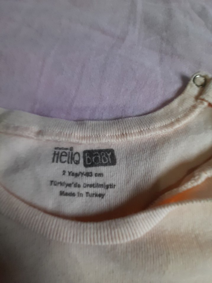 Beyaz Uzun Kollu Bebek Zıbını - Görsel 3