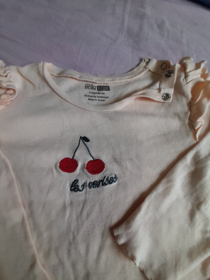 Beyaz Uzun Kollu Bebek Zıbını - Görsel 2