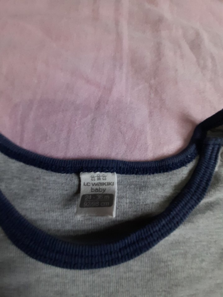 Gri Kısa Kollu Bebek Body 83 Baskılı - Görsel 3