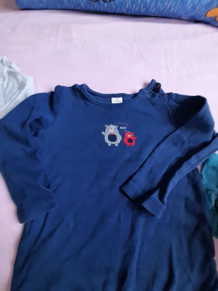 Uzun Kollu Lacivert Bebek Body - Görsel 2