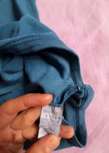 Mavi Kız Bebek Kolsuz Body - Görsel 4