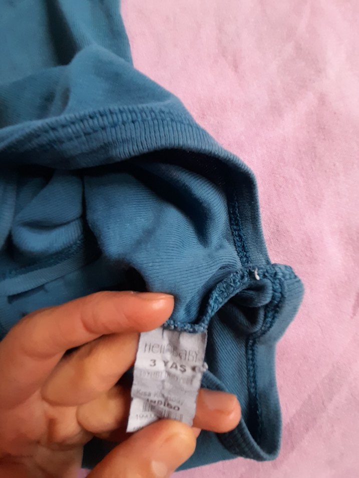 Mavi Kız Bebek Kolsuz Body - Görsel 4