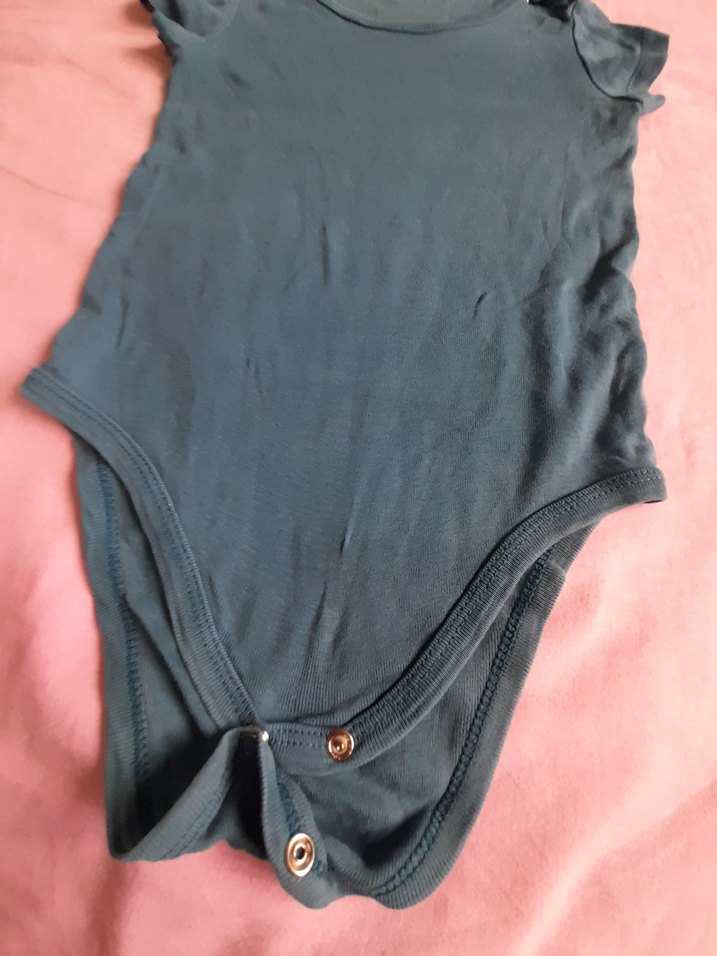 Mavi Kız Bebek Kolsuz Body - Görsel 2