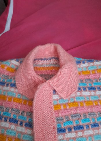 el örgüsü hırka ve alt pantolon - Görsel 6