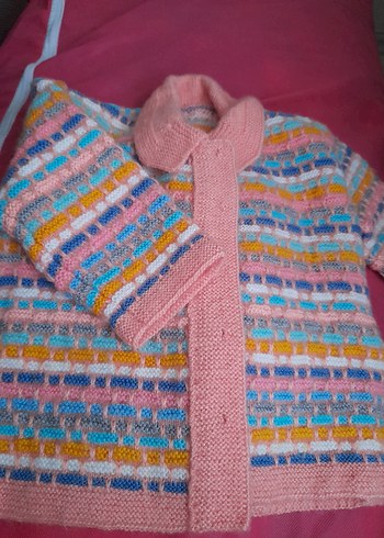 el örgüsü hırka ve alt pantolon - Görsel 3