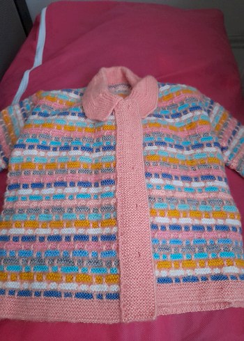 el örgüsü hırka ve alt pantolon - Görsel 2