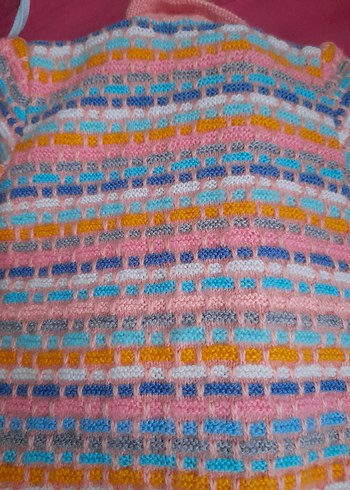 el örgüsü hırka ve alt pantolon - Görsel 5