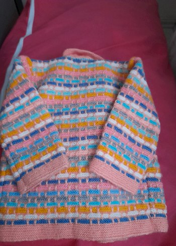 el örgüsü hırka ve alt pantolon - Görsel 4