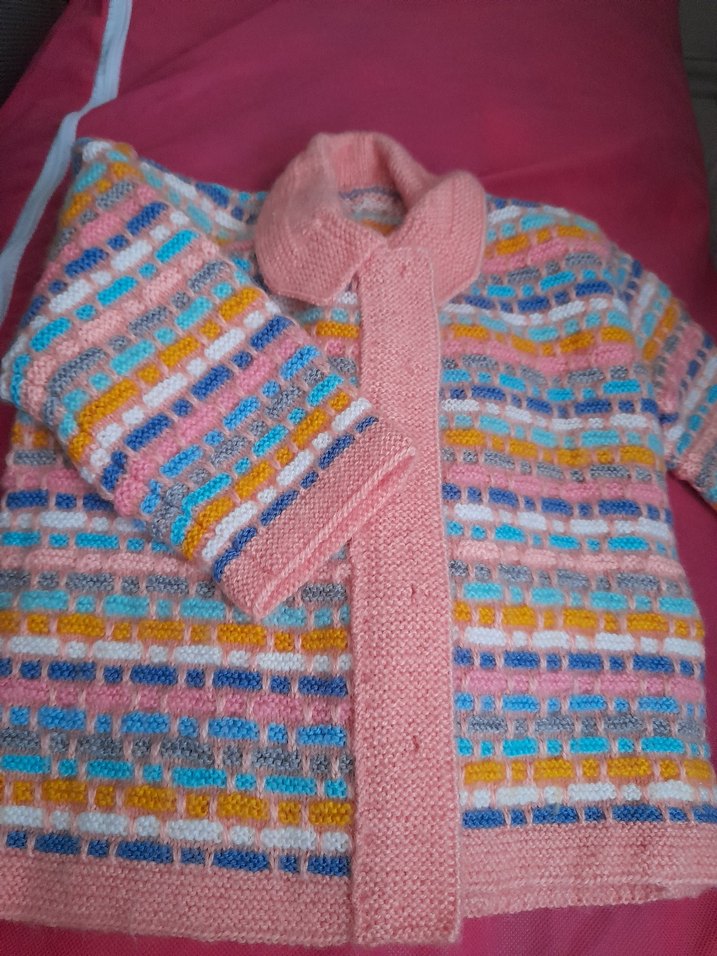 el örgüsü hırka ve alt pantolon - Görsel 3