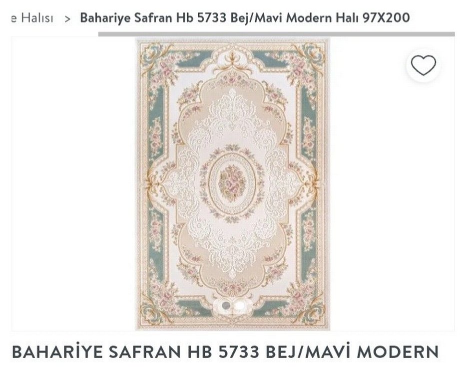 Bahariye safran halı - Görsel 4