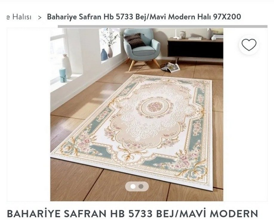 Bahariye safran halı - Görsel 5