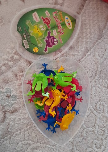 Beden Renk Renkli zıplayan Kurbağa Oyuncak Seti