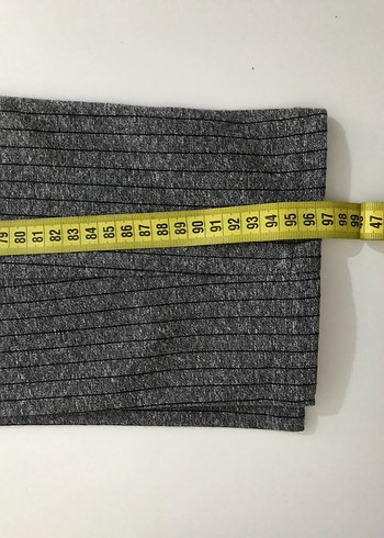 Çizgili Gri Jogger Pantolon - Görsel 4