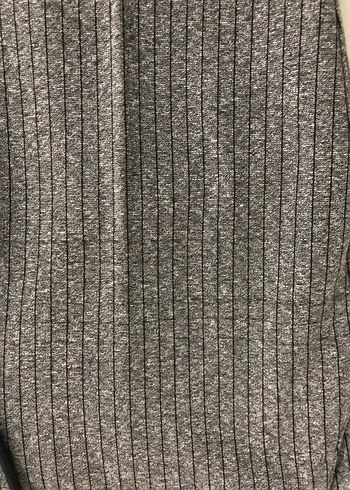 Çizgili Gri Jogger Pantolon - Görsel 6