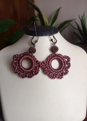  Beden bordo Renk #küpe#earing#tasarım#handmade