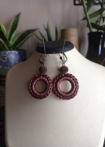  Beden bordo Renk #küpe#earing#tasarım#handmade