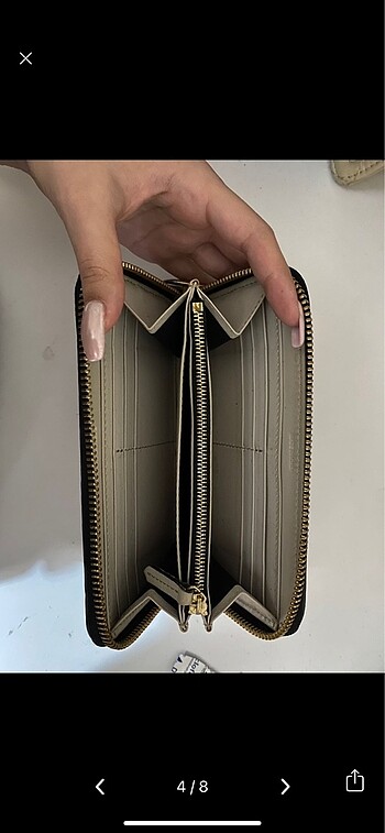 Beden camel Renk Burberry Cüzdan