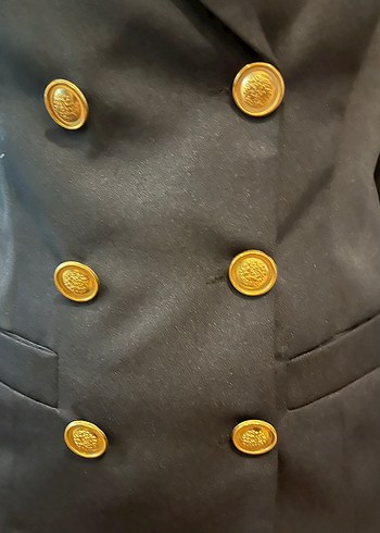 xs Beden Lacivert Düğmeli Blazer Ceket ( XS )