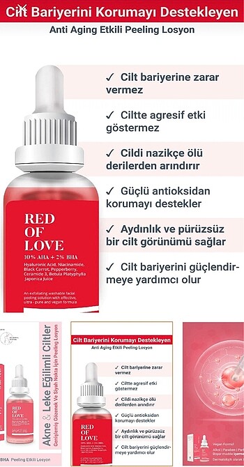 Beden Renk She Vec Kırmızı Peeling