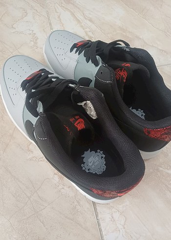 Nike Air Force Gri Erkek Spor Ayakkabı - Görsel 4