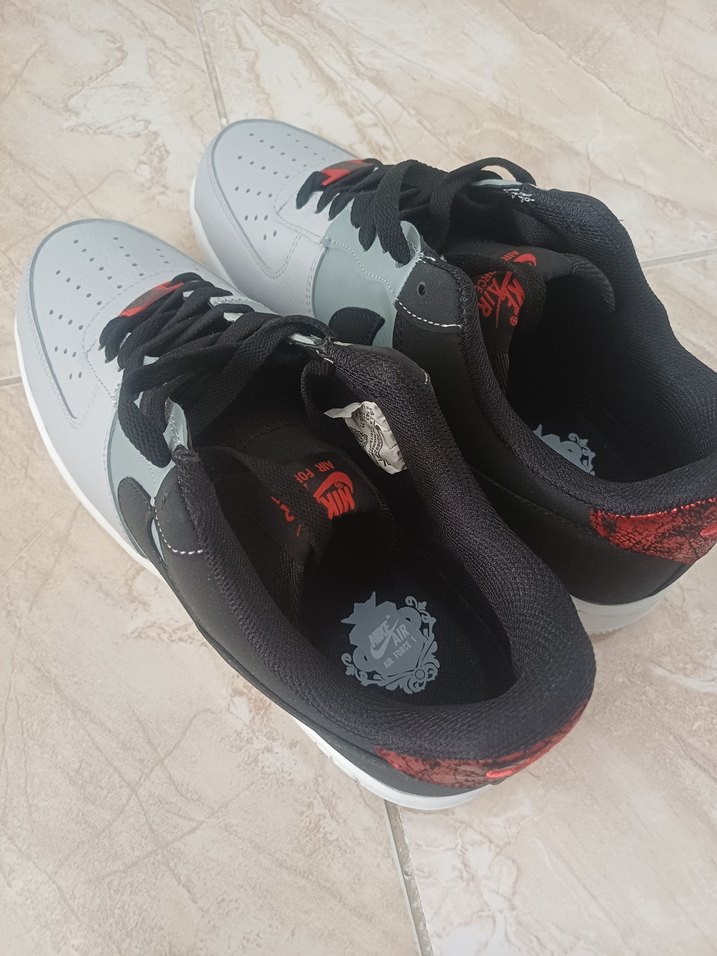 Nike Air Force Gri Erkek Spor Ayakkabı - Görsel 4