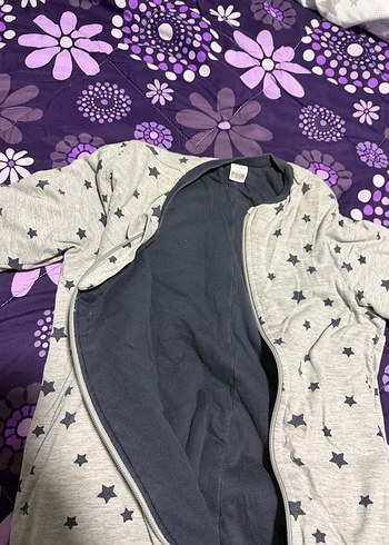 5 6 YAŞ Fermuarlı Gri Erkek Çocuk Tulum Boy 93 cm - Görsel 2