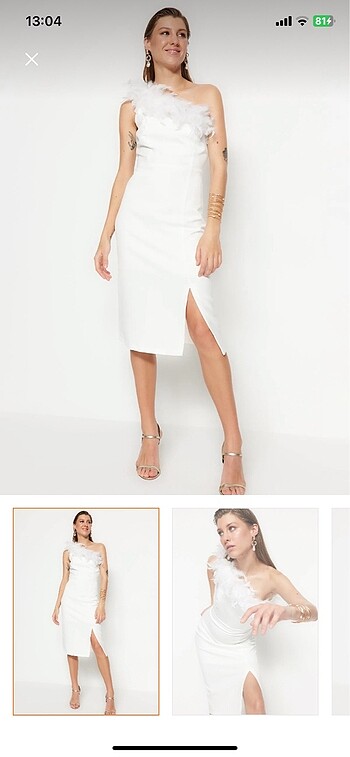 Trendyol milla Beyaz elbise