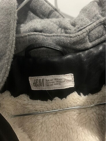 H&M 9-10 yaş deri ceket