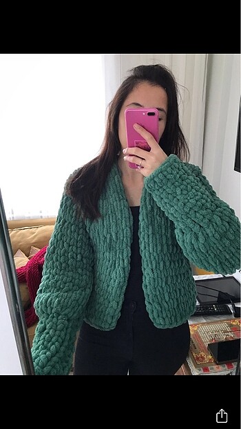 Zara El örgüsü mont