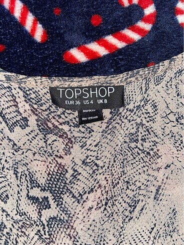 Topshop Yılan derili tişört