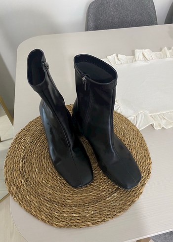 Straswans Siyah Kadın Deri Bot - Görsel 2