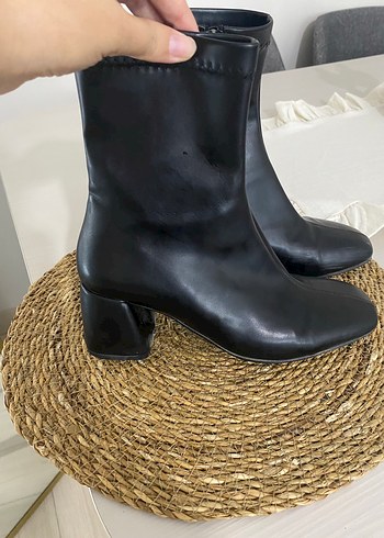 Straswans Siyah Kadın Deri Bot - Görsel 3
