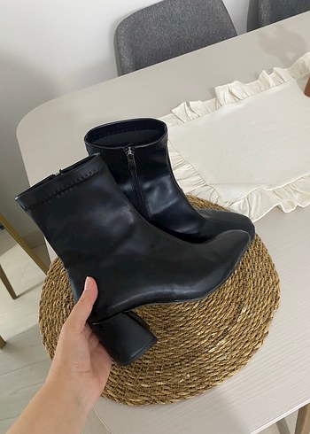 Straswans Siyah Kadın Deri Bot - Görsel 4