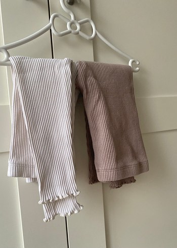 Kız Çocuk Pilili Keten Tayt - Görsel 3