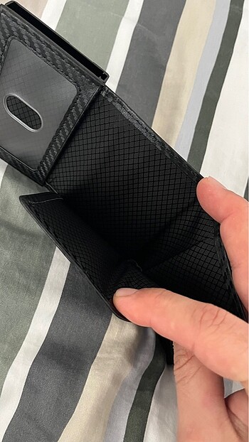 Beden siyah Renk Karbon fiber cüzdan