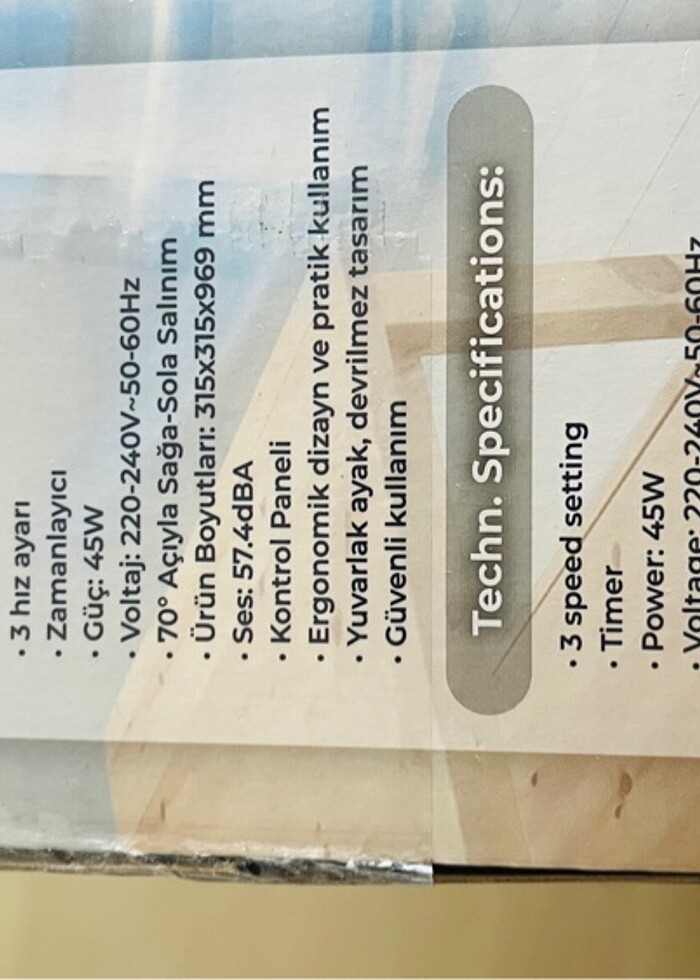 Bood kf 50 serinletici kule fan - Görsel 2